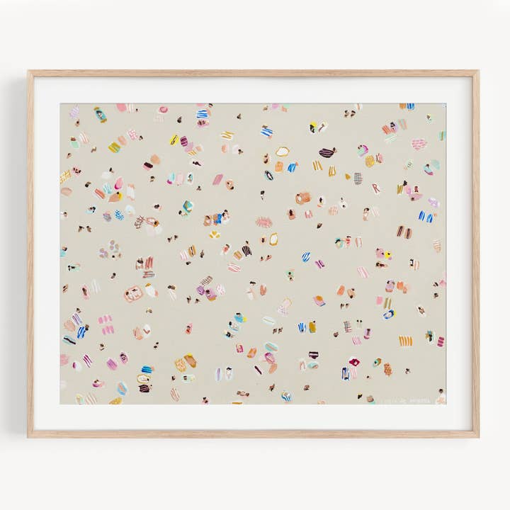 Aerial Beach Art Print Fine Art Wall Decor for wholesale by Lucia de Miguel Art Studio