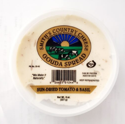 Smith's Country Cheese - Wholesale Cheese - Gouda Spread: Sun-Dried Tomato & Basil1