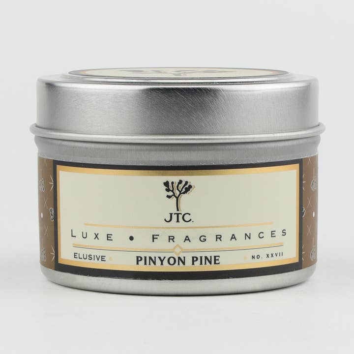 Travel Tin Candle - Pinyon Pine for wholesale by Joshua Tree Candle Co.