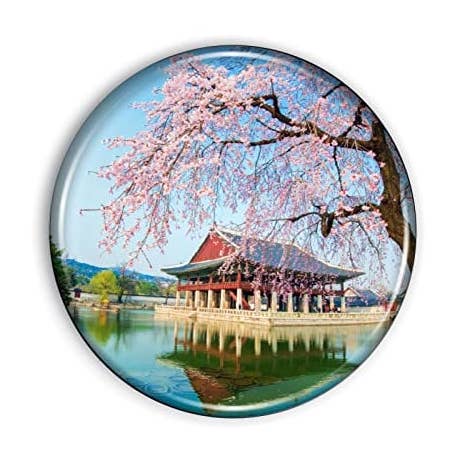 Seoul-Magnet, 1,1 Zoll Epoxid-Kuppel für den Großhandel von City Souvenirs