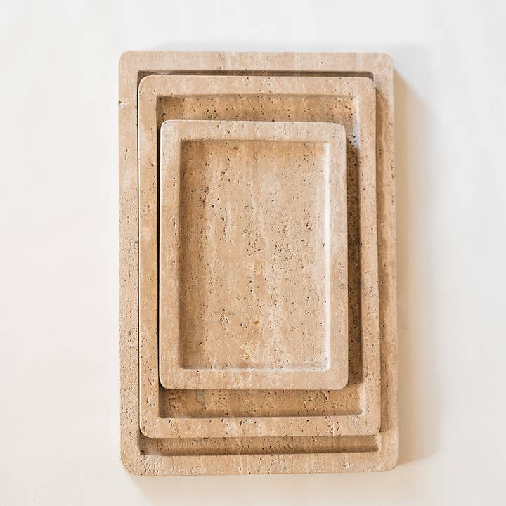 Co.House Designs - Wholesale Decorative Tray - Travertine Tray3