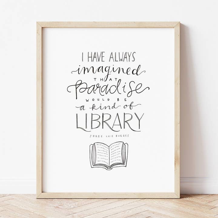 Library Paradise 8 x 10 Print for wholesale by Fox and Wild
