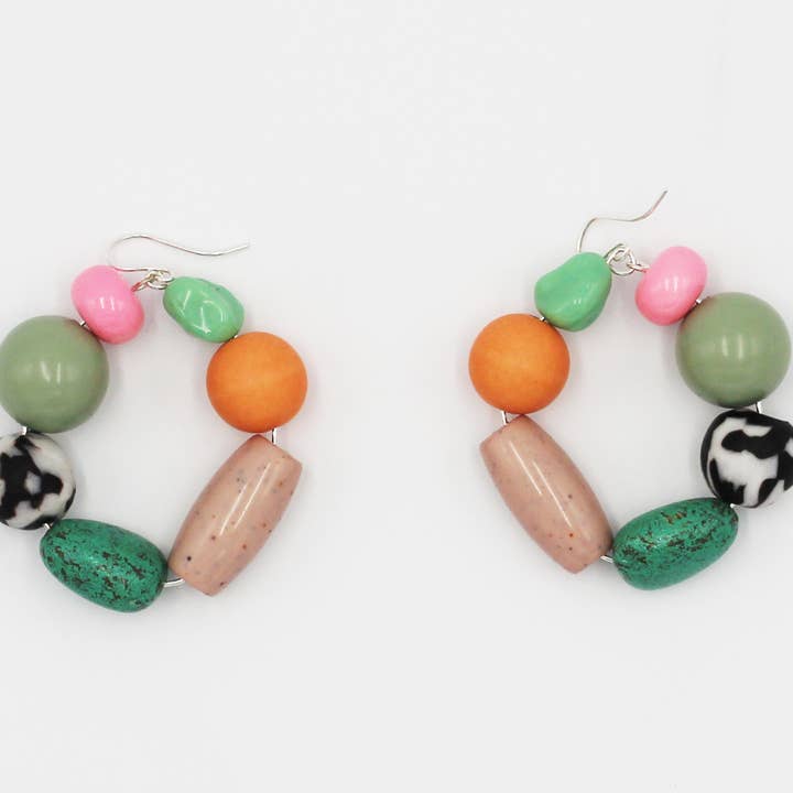 Wreath Earrings #4 for wholesale by Erica Kane Fink