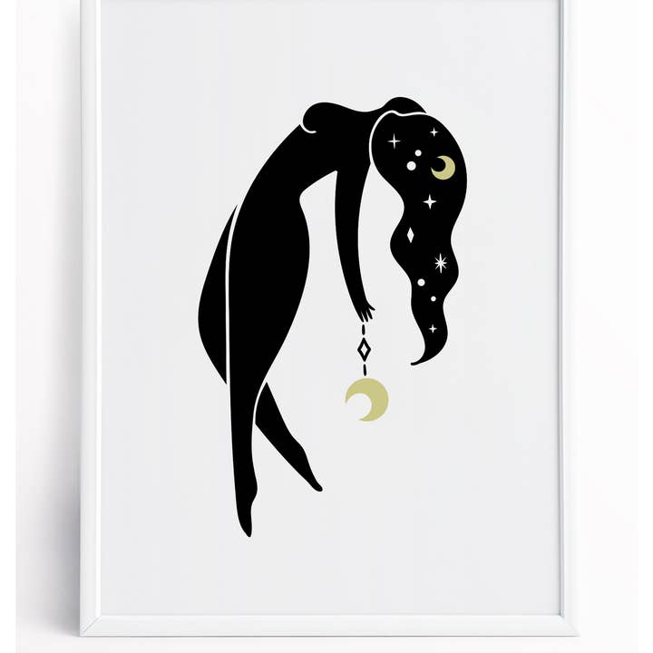 Moon kvinde plakat for engroshandel hos Brighter future apparel