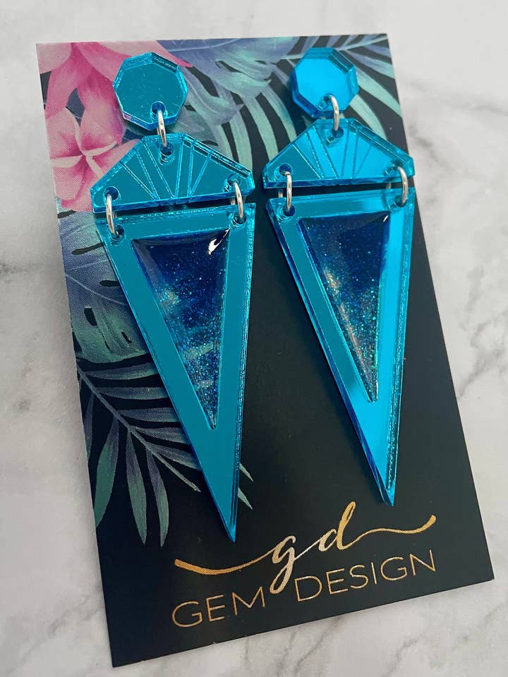 Acrylic Statement Earrings....., for wholesale by Gem Design UK