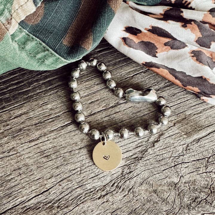 Sosobella Designs - Wholesale Charm/Dangle Bracelet - Stainless Steel & Brass Coin Tag Bracelets4