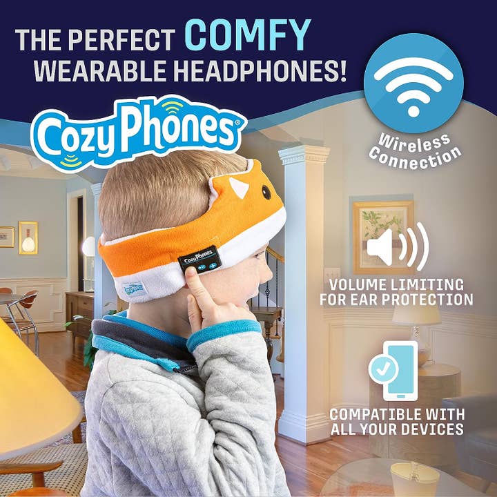 CozyPhones - Wholesale Stuffed/Plush Toy - Kids & Baby - CozyPhones Kids Headband Headphones - Case of 12 FOX2