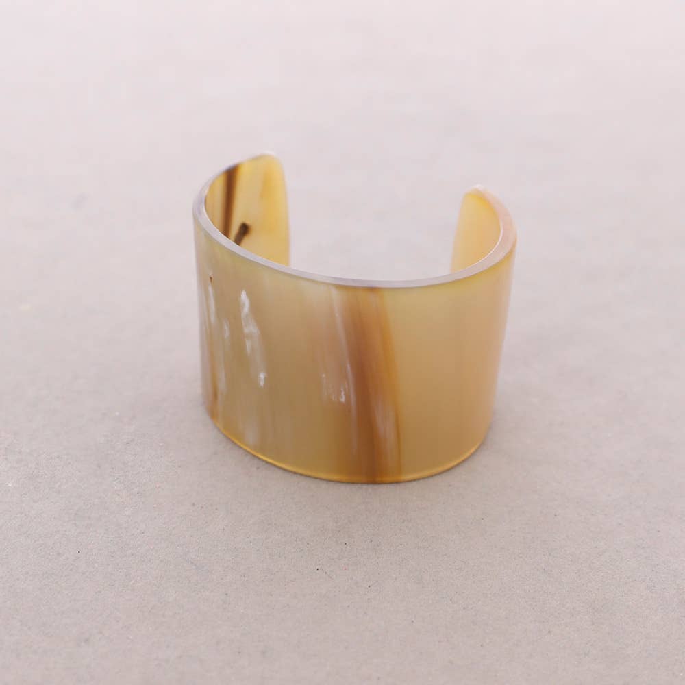 Sonata - Wholesale Snap Jewelry - Open Rigid Horn Bracelet1