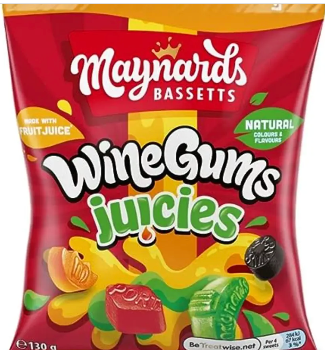 Wholesale Maynards Bassetts Wine Gum Juicies 12x130g for your store Faire