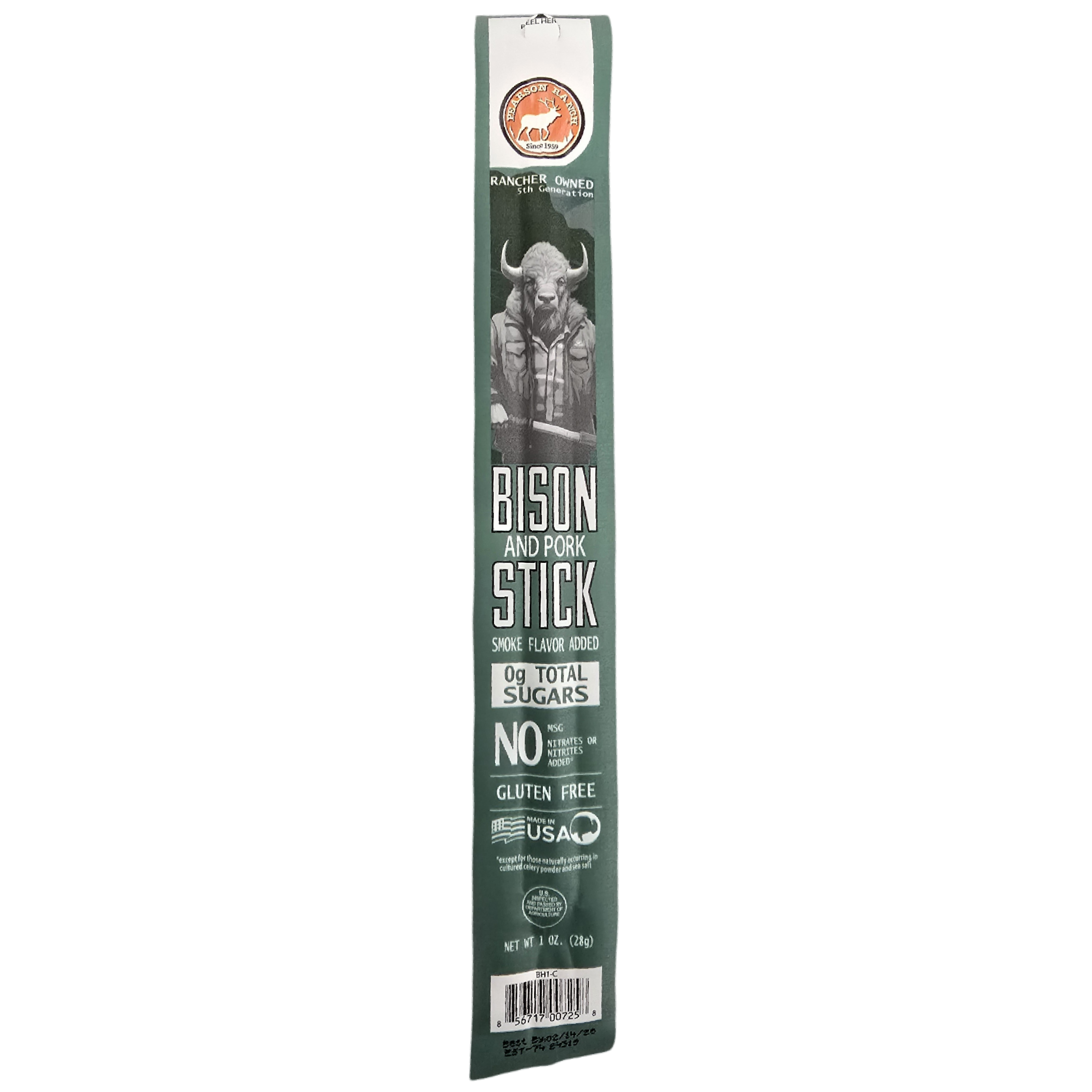 Pearson Ranch Elk & Bison Jerky - Wholesale Jerky - 24 Count Caddy - Bison Snack Sticks 4
