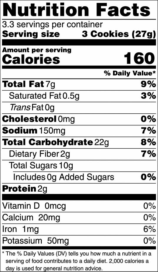 Butterfly Bakery of Vermont - Wholesale Cookie - Maple Ginger Snaps 3oz/10ct1