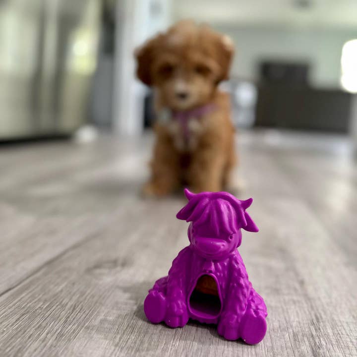 Yeti Dog Chew - Wholesale Pet Chew Toy - Dog - Yak Puff and Play Dog Chew Toy Treat Dispenser, Purple5
