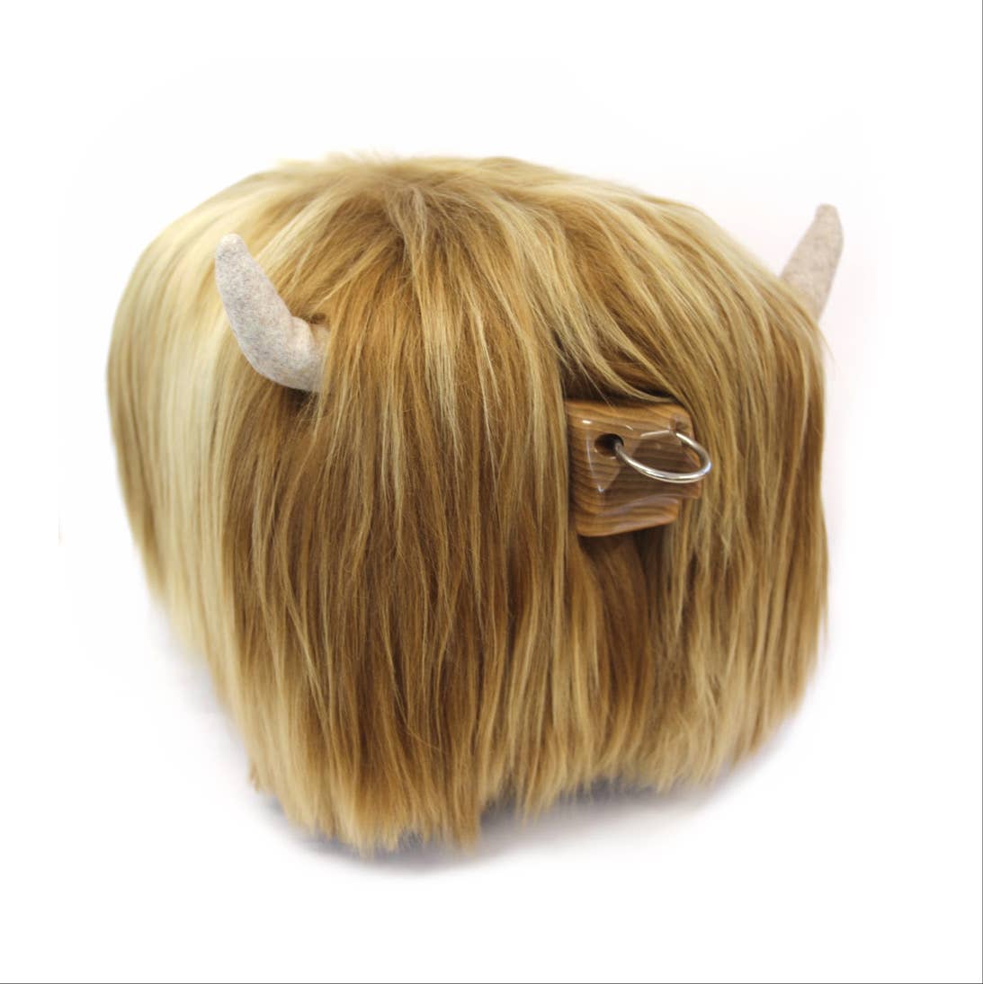 Tweed yourself - Vente Tabouret - Repose-pieds Highland Bull - HONEY + anneau de nez4