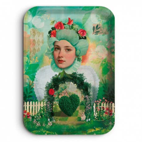 Tabuleiro retangular kraft 42x30 cm - As musas (Sorélya) por atacado de Maison Royal Garden