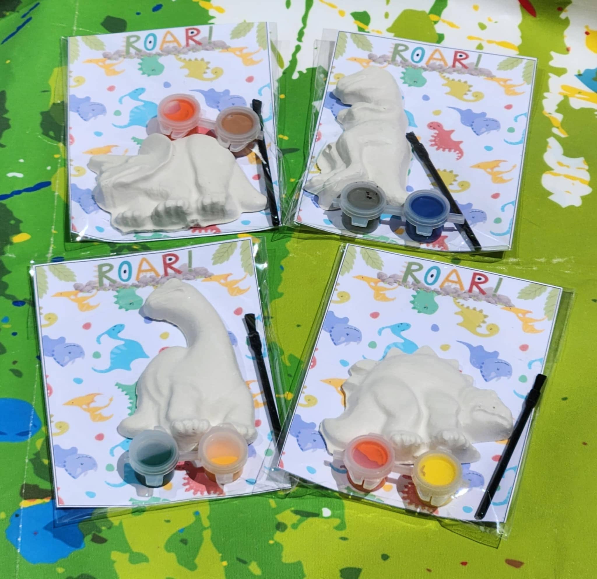 Snazzy Crayons – Großhandel Partygeschenk – Dino-Partygeschenke | Dinosaurier-Gips-Malsets | DIY-Kinder1