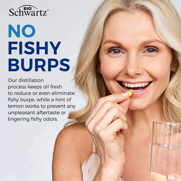 BioSchwartz - Wholesale Oral Supplement/Vitamin - Omega 3 Fish Oil: Joint, Brain, Eye & Skin Health (180 sgls)2