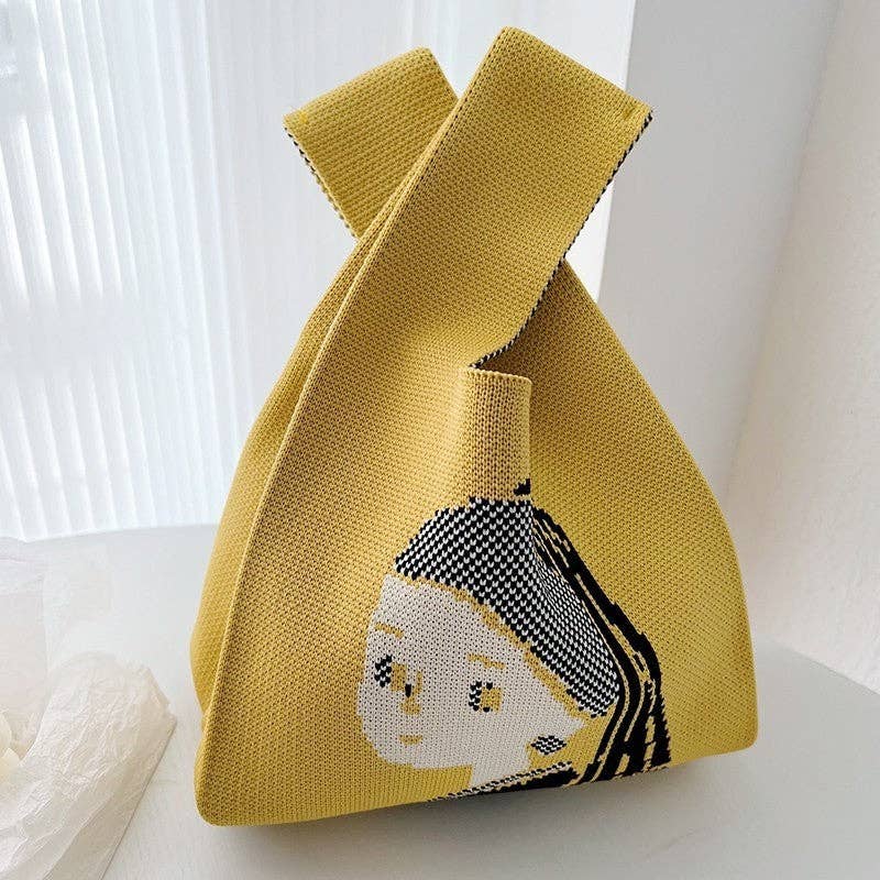 UZ Wholesale Store - Wholesale Tote Bag - Women's - Cartoon Animal Patterns Contrast Color Women Bags Woven Handbag2