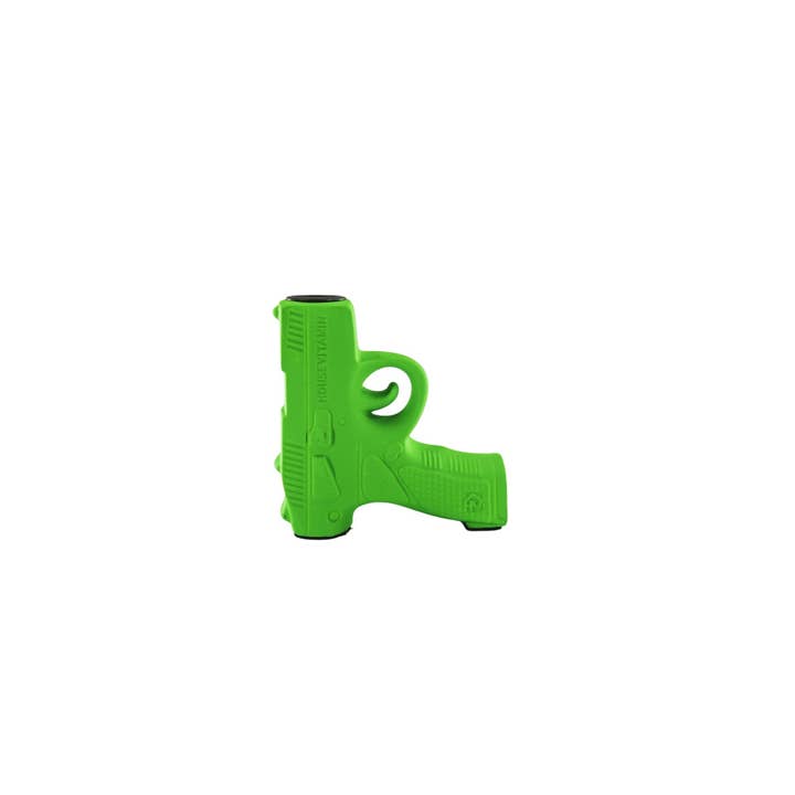Housevitamin bv - Vendita all'ingrosso Portacandele - Portacandele - Pistola - Ceramica - Verde Neon - 12x5x12cm
