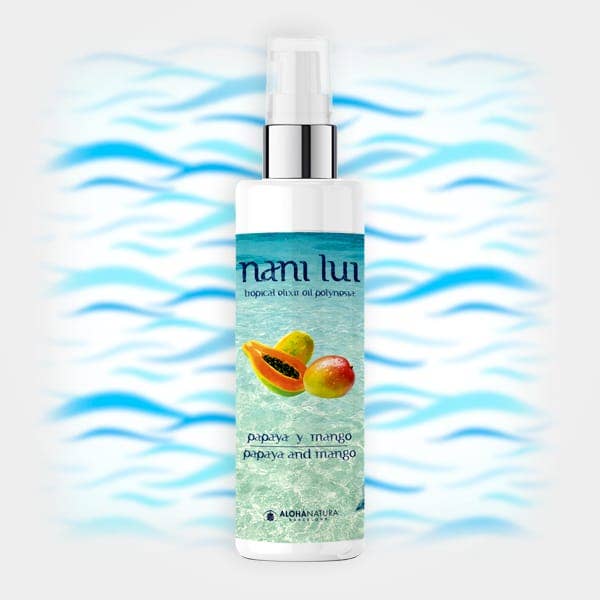 Óleo Tropical Nani Lui Mamão e Manga - Regenerador Corporal por atacado de Alohanatura Barcelona