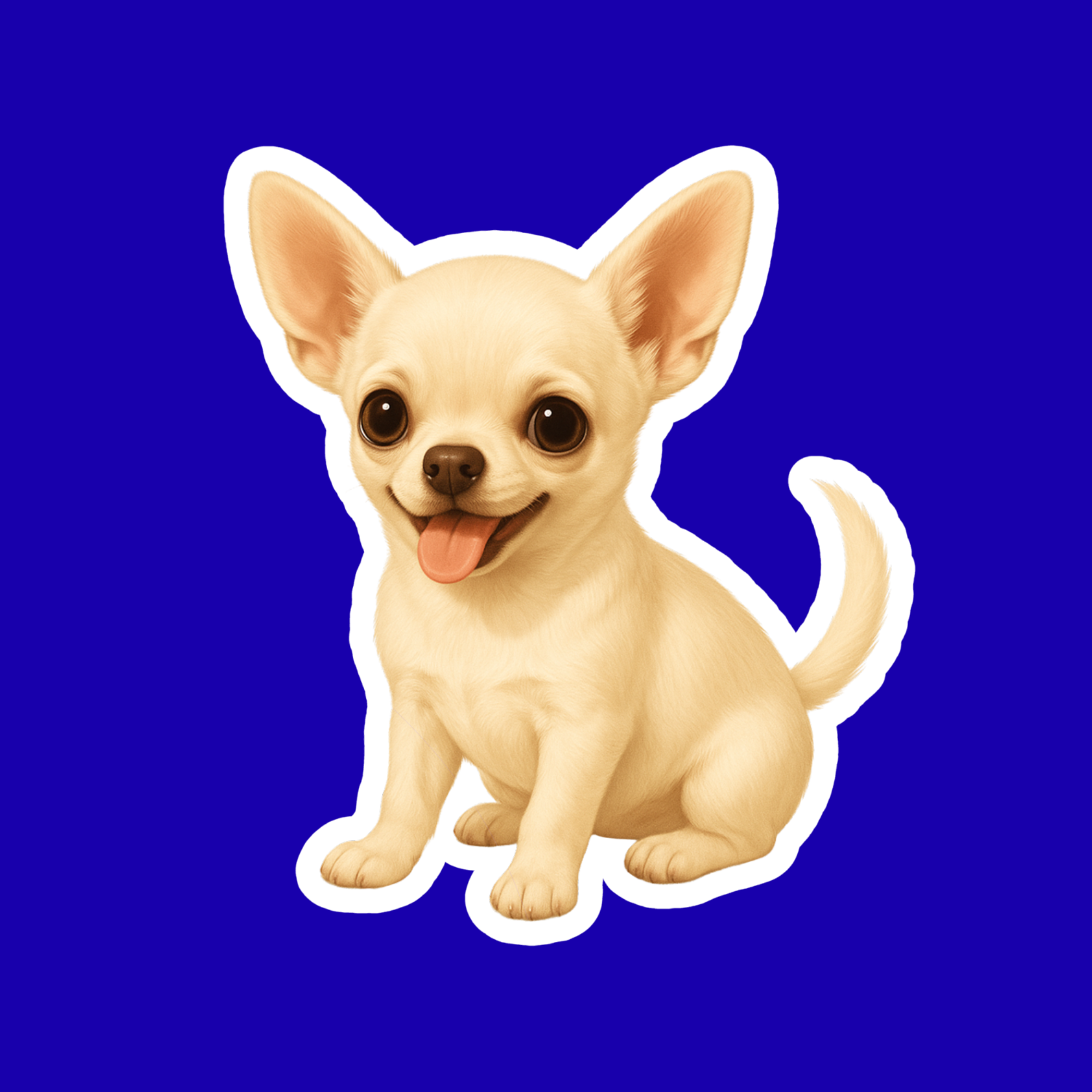 Designs by Mysh - Vente Autocollant - Autocollants de chien Chihuahua – Autocollant en vinyle aquarelle découpé, décalcomanie pour animaux de 3” durable pour ordinateur portable, bouteille d'eau, journal12