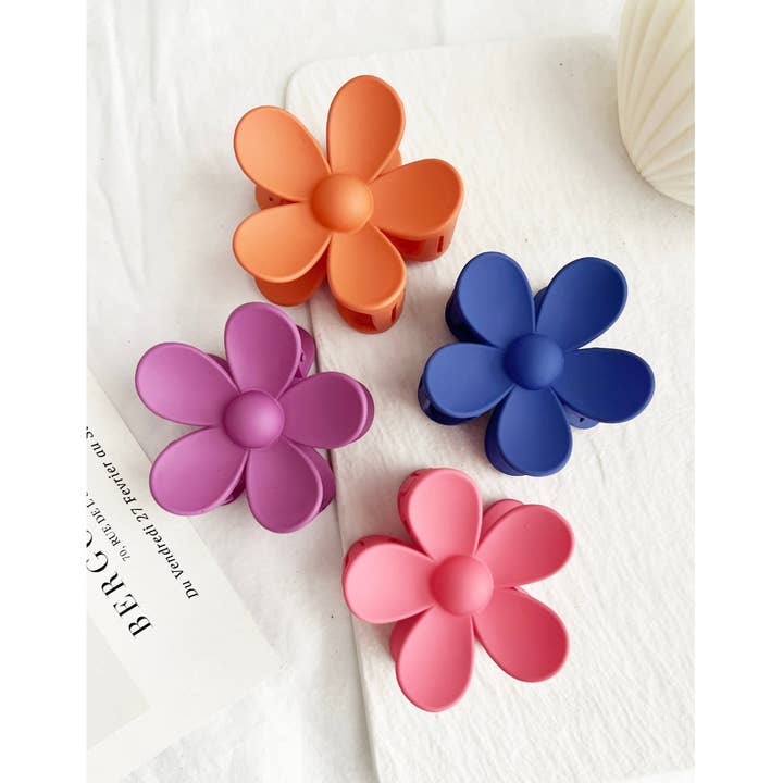 Flower 3-Inch Hair Clips - AVA for wholesale by LoveLina