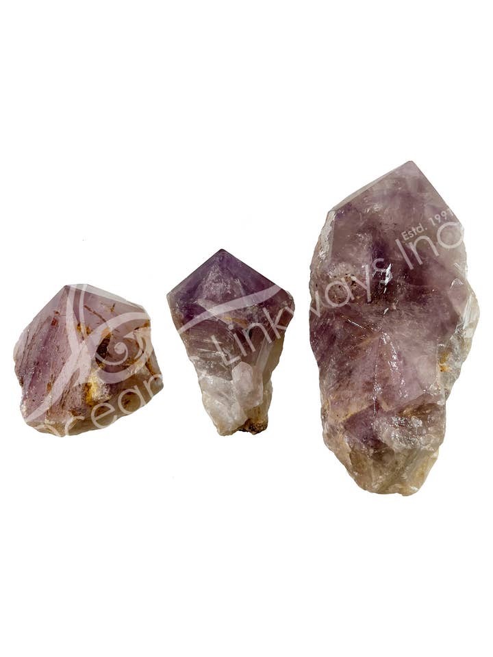 POINT - AMETHYST NATURAL ROOT TOP POLISHED 2-5" (KG) for wholesale by Oceanic Linkways Inc