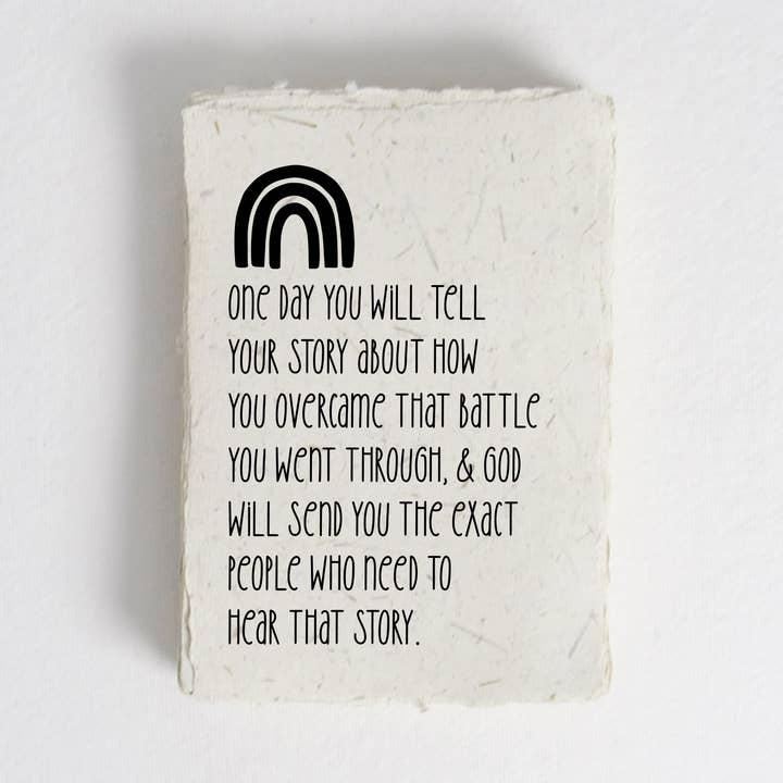 Um dia você terá impressões cruas de borda enfeitada. por atacado de Amor Design Co.