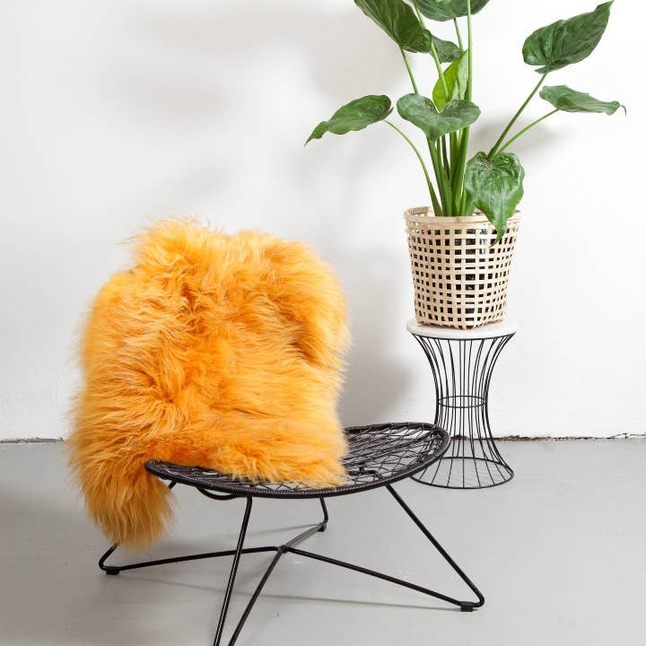 DYRESKINN® - Wholesale Area Rug - Sheepskin Icelandic yellow 90-110cm4