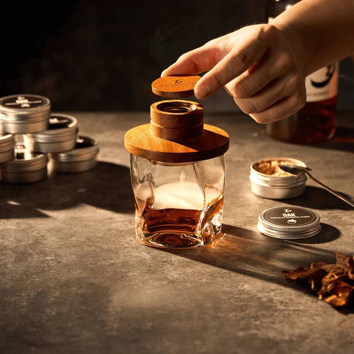 TsukiGlass - Wholesale Cocktail Shaker - Tsuki Smoker Kit For Whisky & Cocktails10
