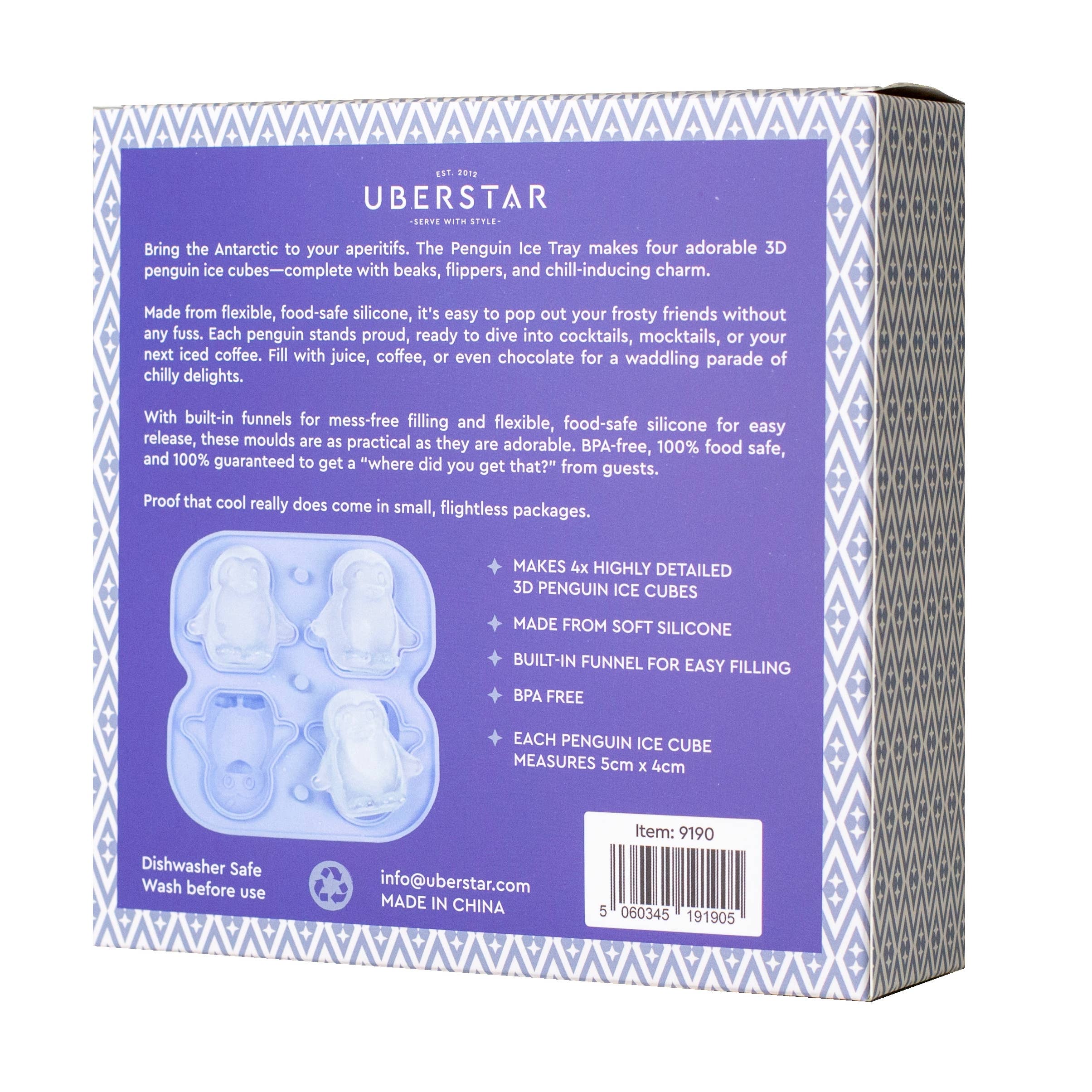 UBERSTAR – Engroshandel Isbakke/form – Silikone 3D Pingvin Isterningebakke10