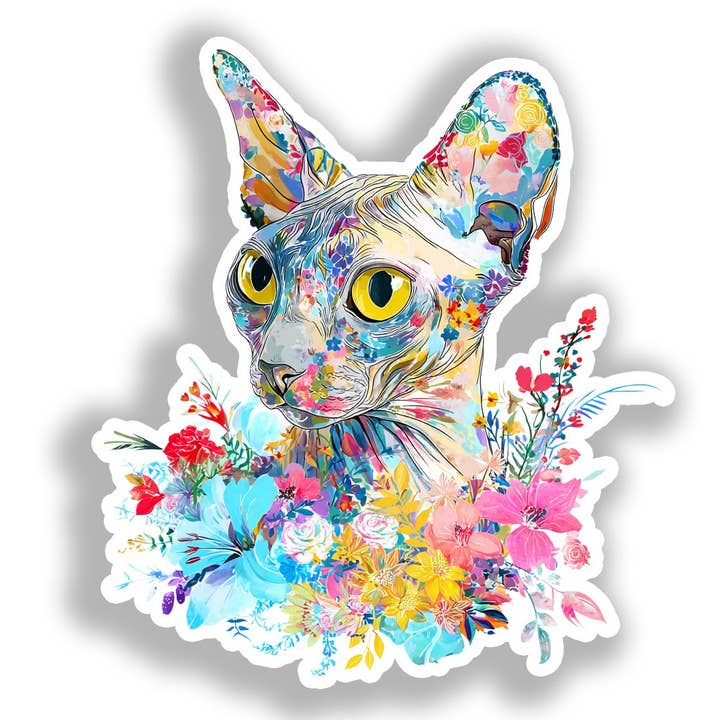 Autocollant Décalcomanie Chat Devon Rex # A019682 pour la vente par Yoonek Graphics