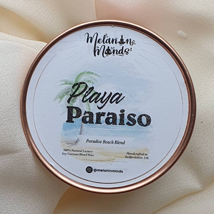 Playa Paraiso | Paradise Beach Mini Candle for wholesale by Melanin Minds