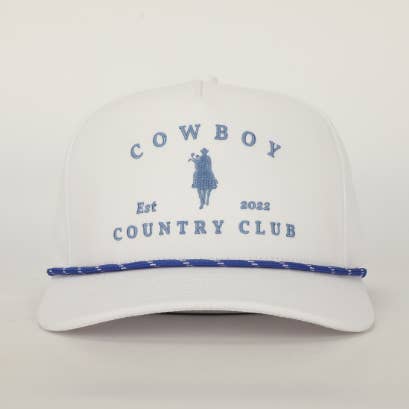 Horse Roped Hat White for wholesale by Cowboy Country Club