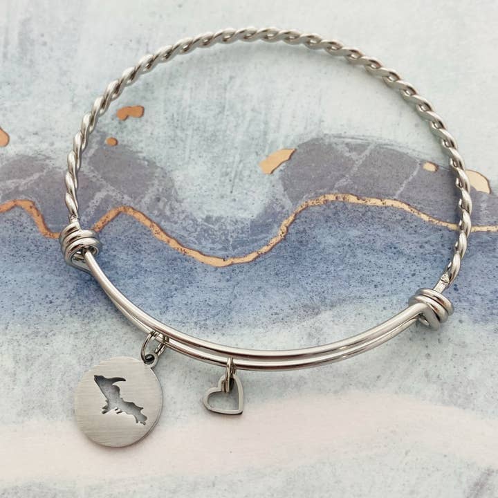 UP - Upper Peninsula Michigan Expandable Bracelet for wholesale by My Captured Journey