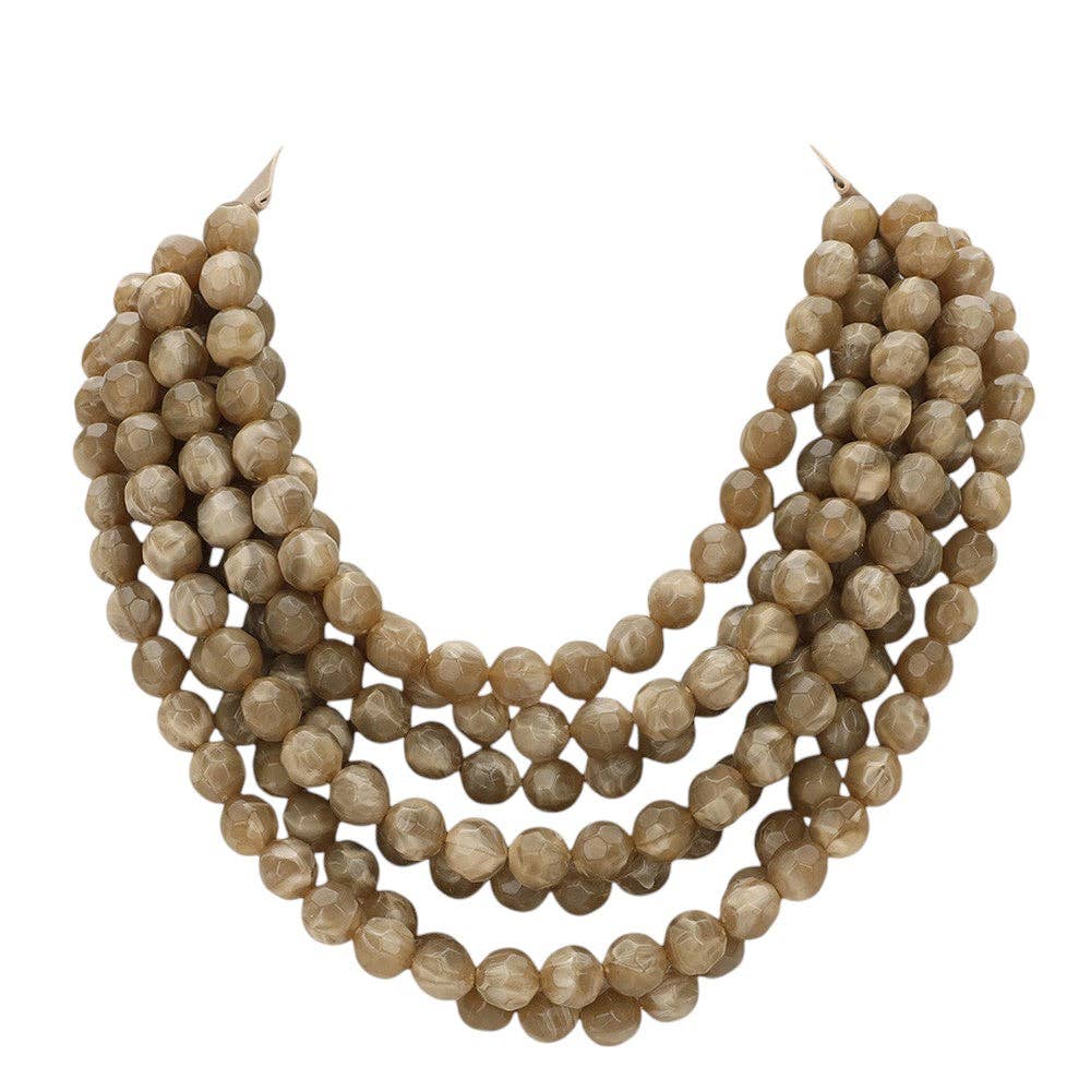 Madeline Love – wholesale Beaded/pearl necklace – Chunky Multi-Strand Beaded Necklace with Magnetic Clasp20