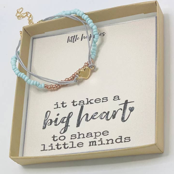 Little Happies Co - Wholesale Charm/Dangle Bracelet - Teacher Gift, Teacher Appreciation, Teacher Bracelet0