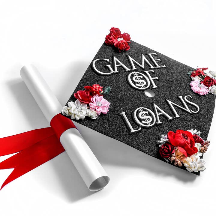 Håndlavet blomster graduering cap topper dekoration for engroshandel hos Once Upon A Time