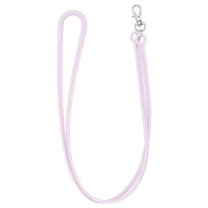 Three Little Tots – wholesale Lanyard – Women’s – Mauve Silicone Lanyard for ID Badges, Masks, Kets & More