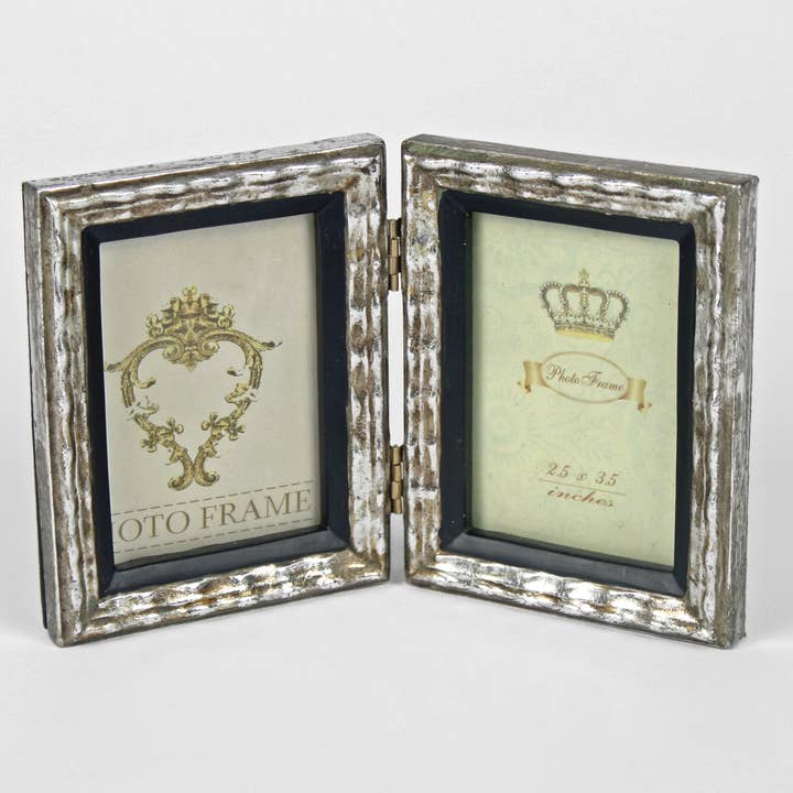 Originals International Ltd - Vendita all'ingrosso Cornice portafoto - Cornici doppie incernierate in argento