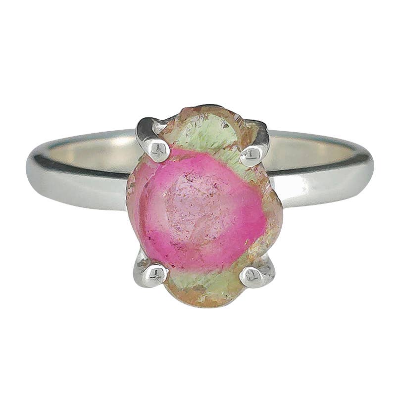 Amberman - Wholesale Cocktail/Statement Ring - Freeform Tourmaline Sterling Silver Ring1