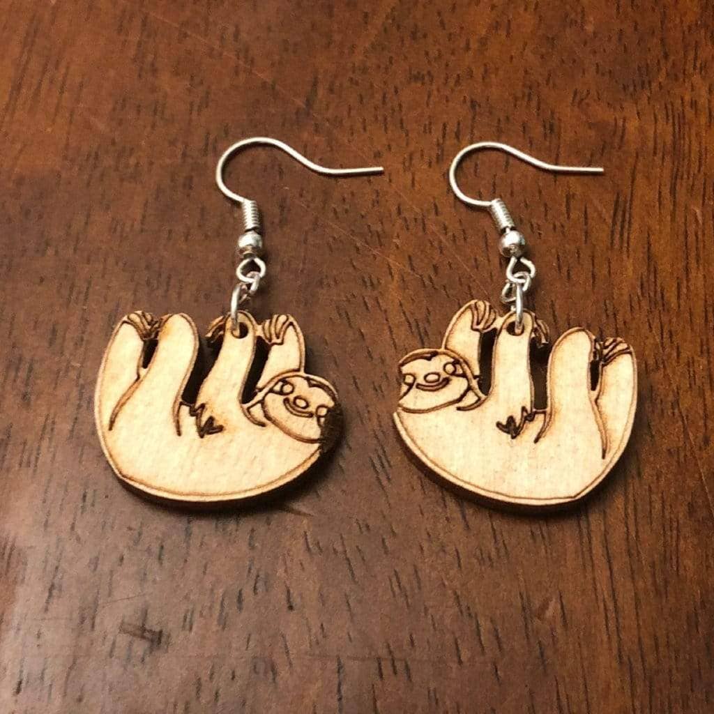 Cates Concepts - Wholesale Dangle Earrings - Cute Hanging Sloth Dangle Earrings5