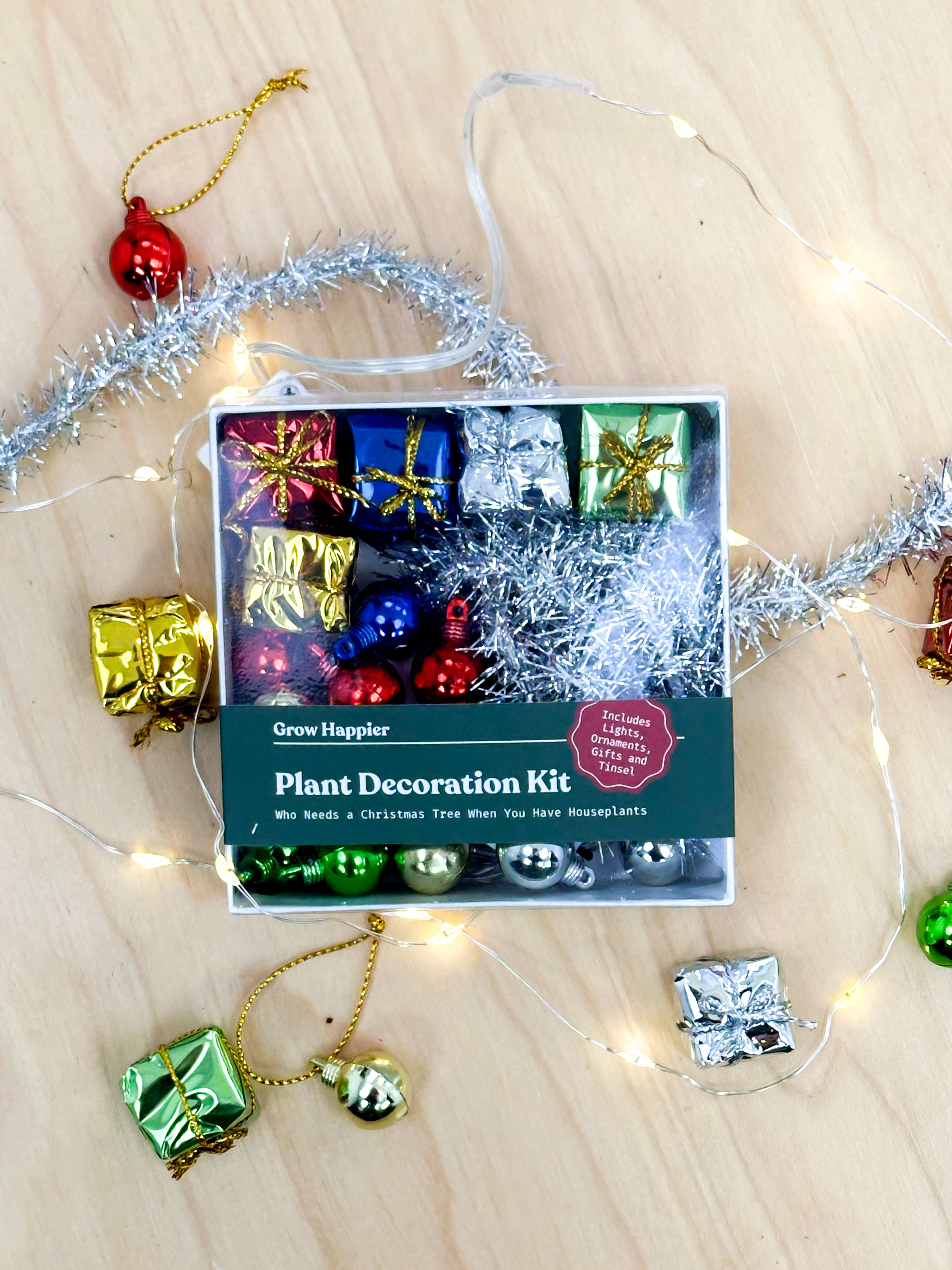 The Plant Supply - Wholesale Christmas Decoration - Plant Decoration Kit With Working Christmas Lights