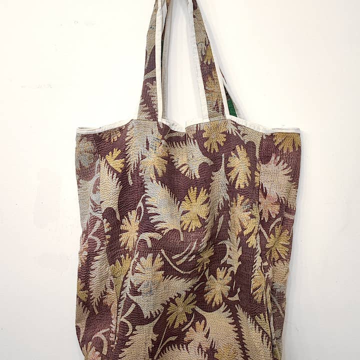 Indigo Collection - Wholesale Tote Bag - Women's - VINTAGE KANTHA TOTE6