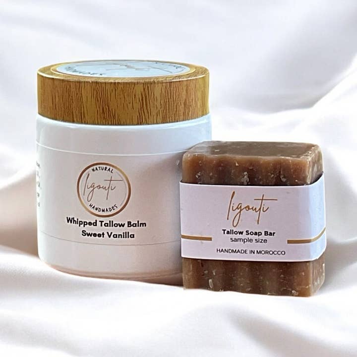 Baume de suif fouetté à la vanille douce pour la vente par Ligouti Marrakech