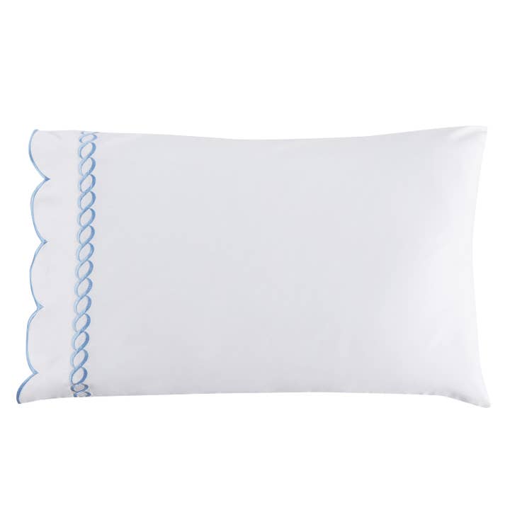 Mélange Home - Wholesale Sheet Set - 600 Thread Count Scallop Rope Embroidered Cotton Sheet Set