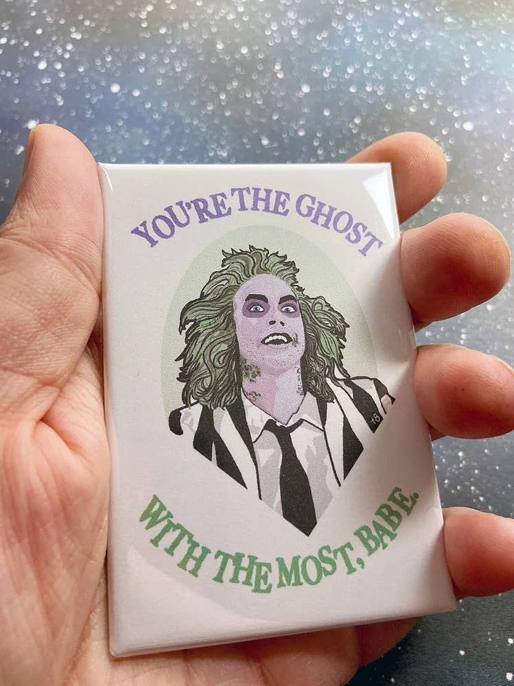 The Red Swan Shop - Wholesale Magnet - “Ghost With The Most” Beetlejuice Souvenir Magnet1