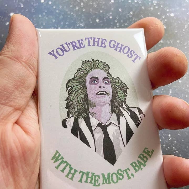 The Red Swan Shop - Wholesale Magnet - “Ghost With The Most” Beetlejuice Souvenir Magnet1