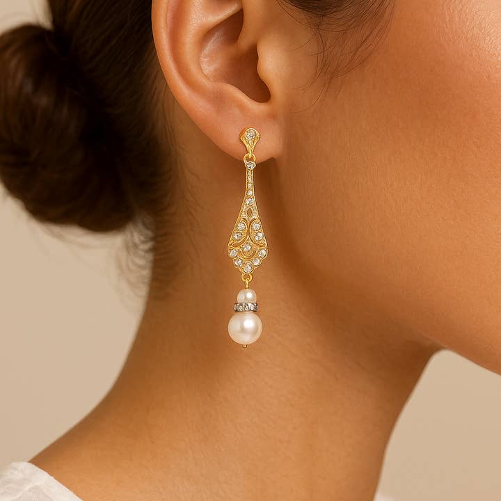 Wild & Free - Wholesale Dangle Earrings - Pendientes Art Decó, pendientes inspirados en los años 1920