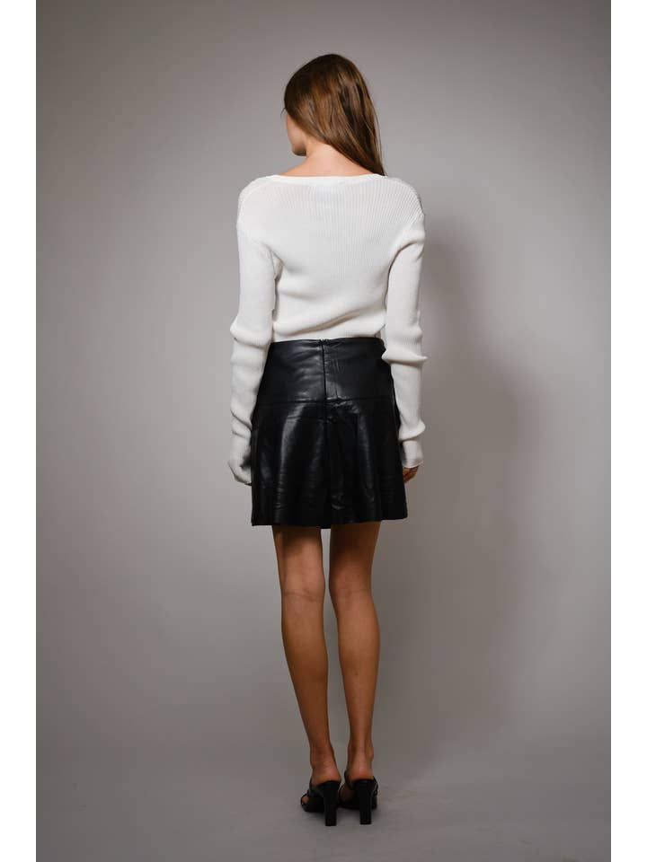 Blue B - Wholesale Skirt - Women's - 99581S - Western Buckle Faux Leather Skort5