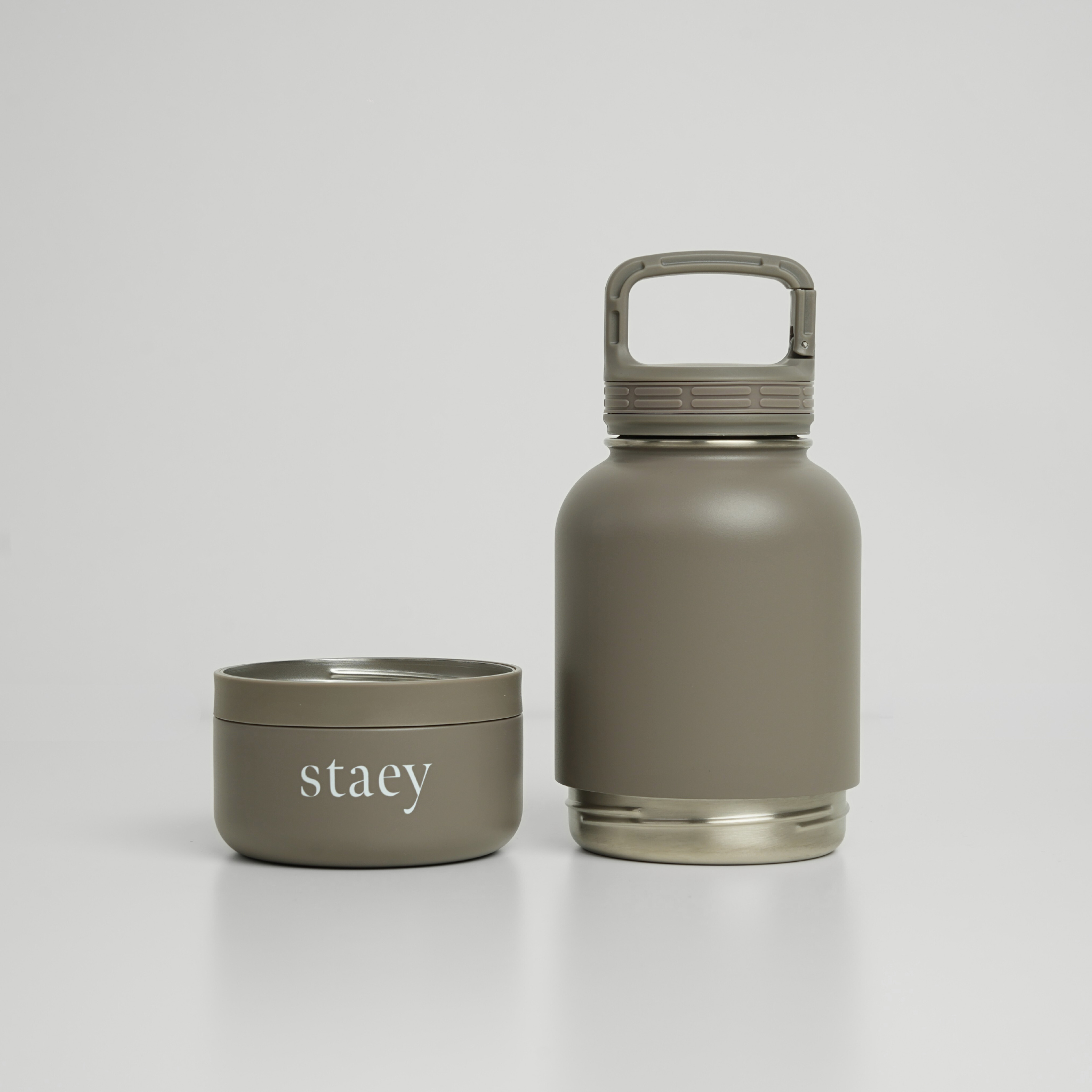 Staey - Wholesale Pet Water Bottle - Dog - Noona 2-in-1 Bottle with Bowl | Stainless Steel4